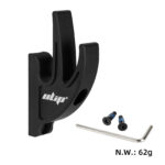 Gancho frontal de metal general negro para orificio de tornillo M5