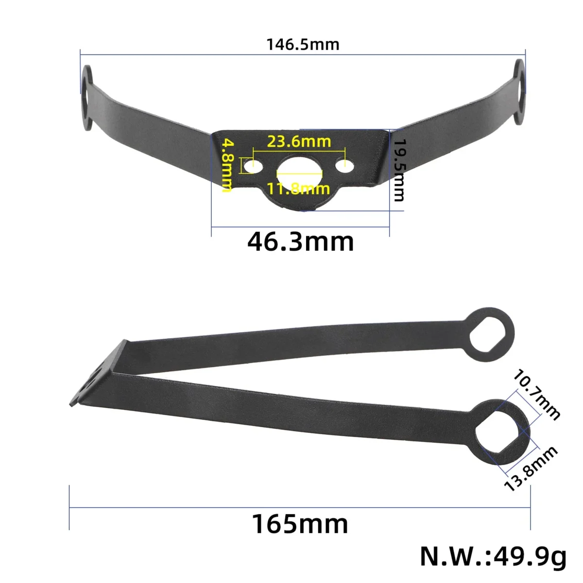 Soporte metálico de guardabarros trasero para patinete Xiaomi 5 - Imagen 3