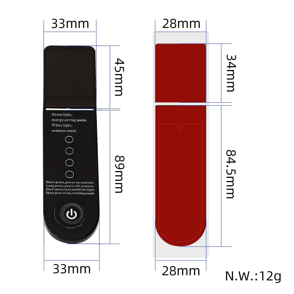 Panel de instrumentos del patinete eléctrico Xiaomi M365 (negro) - Imagen 2