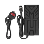 Cargador certificado con enchufe de aviación grande Ulip de 18 V a 42 V y 3 A (estándar del Reino Unido)