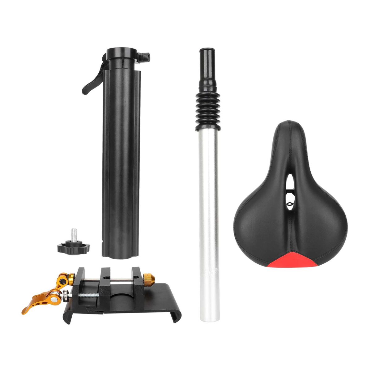 Asiento de aluminio negro para patinetes Xiaomi - Imagen 4