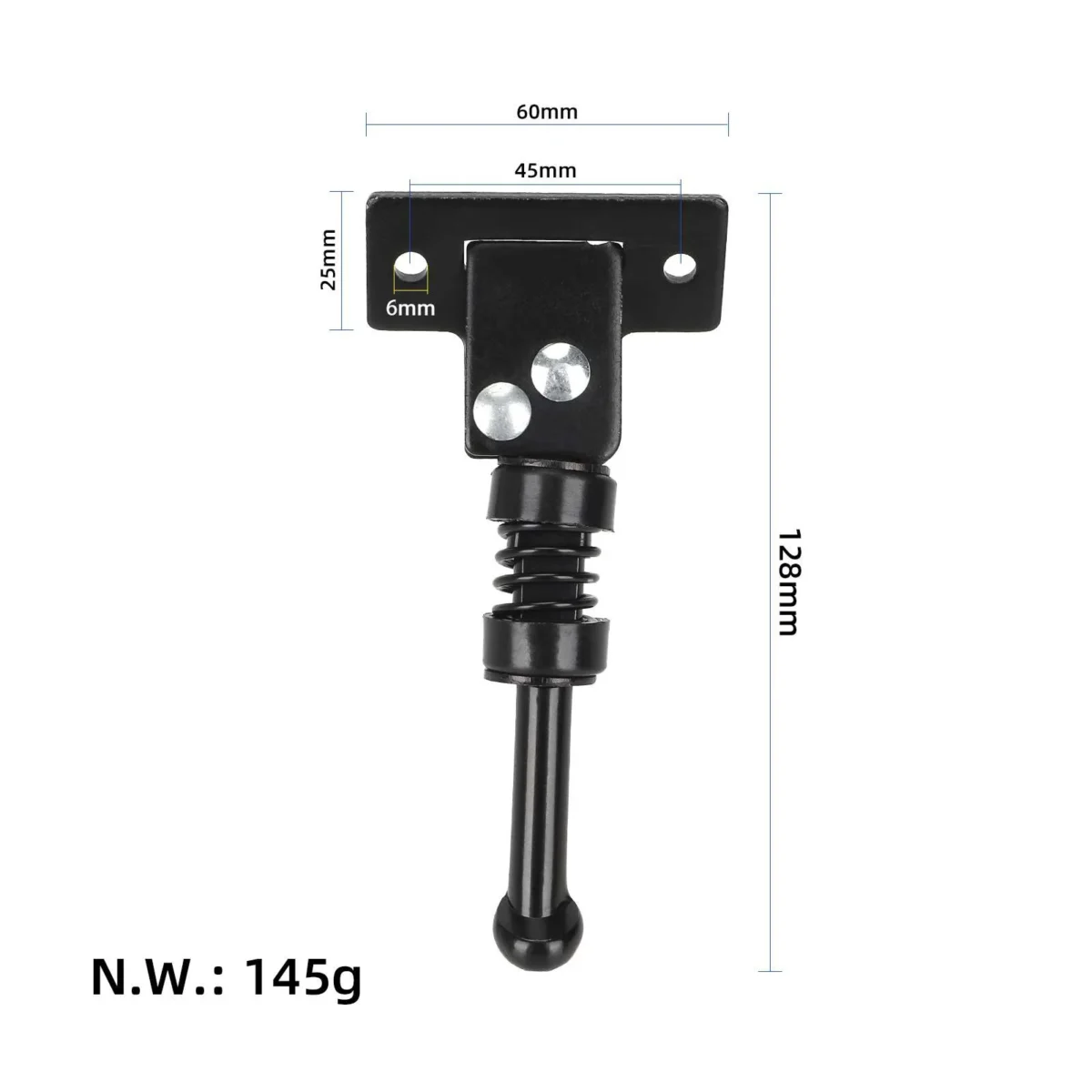 Reposapiés inclinado de 13 cm de largo para patinete Kukrin S1 Pro - Imagen 2