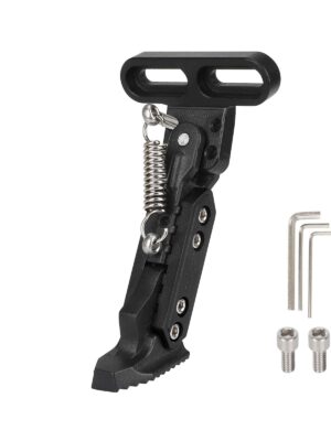 Pata de cabra ajustable negra Ulip con orificios de montaje laterales biselados