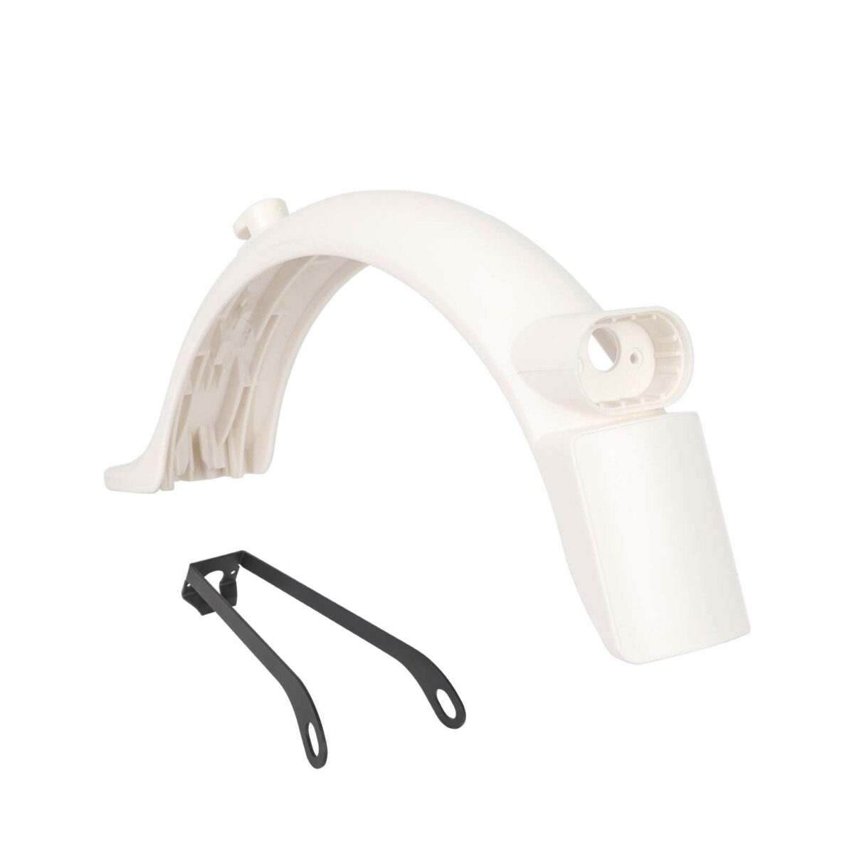 Guardabarros trasero blanco con soporte metálico y gancho de guardabarros trasero para patinete M365 Pro/Pro2 - Imagen 2