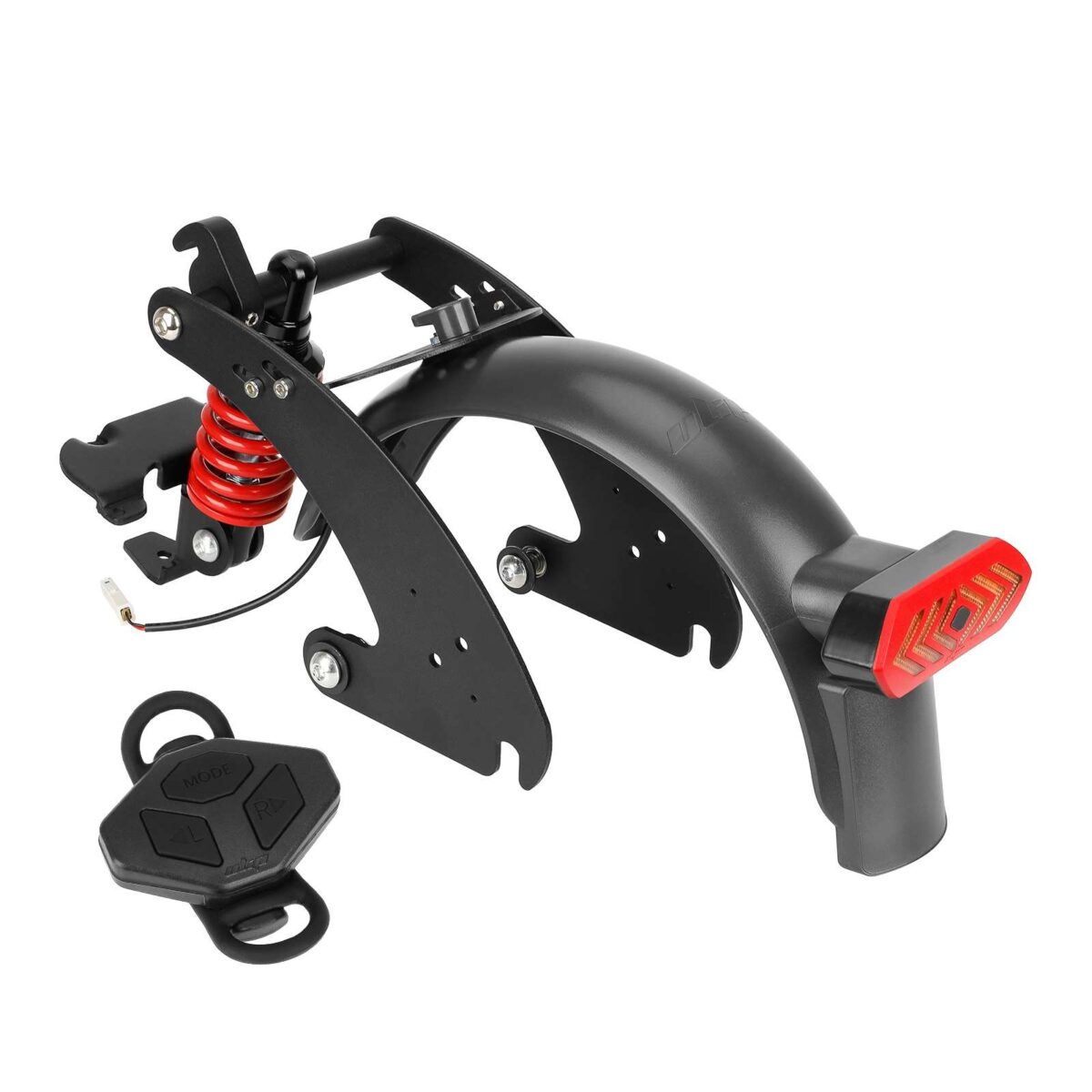 Suspensión trasera Ulip V3 negra y roja con guardabarros para intermitentes para scooter G30 Max - Imagen 3
