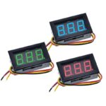 Voltímetro de CC de 3 cables con pantalla digital roja de 0 a 100 V CC - Imagen 3