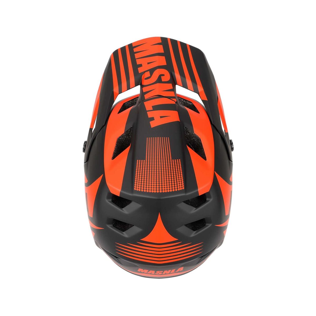 Casco todoterreno negro y naranja talla M - Imagen 6