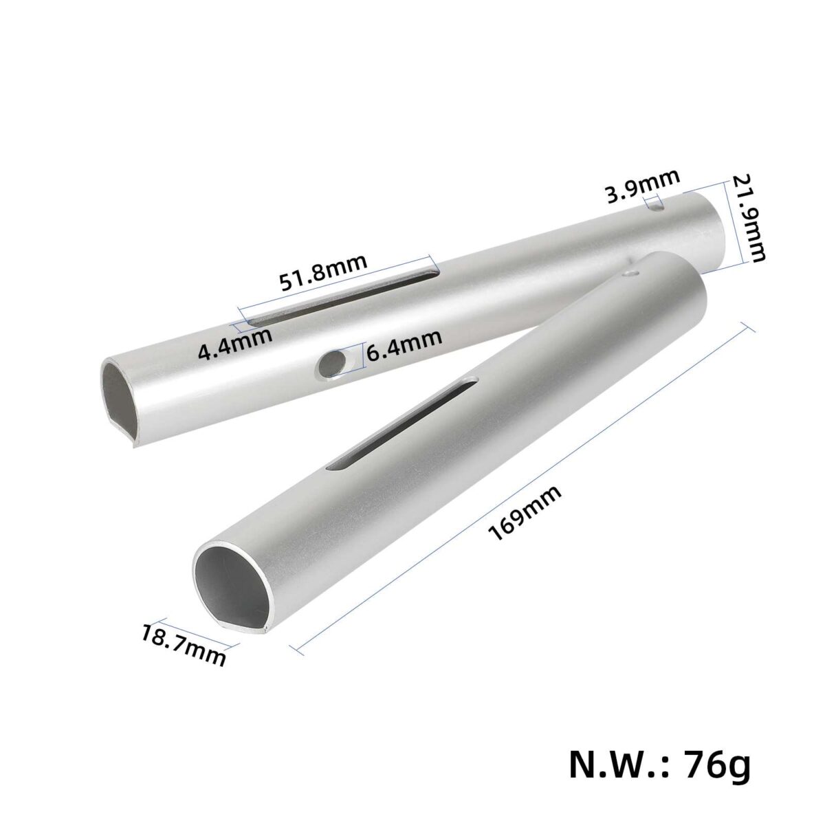 Tubo de manillar izquierdo y derecho de acero inoxidable para scooters KugooS3 - Imagen 2