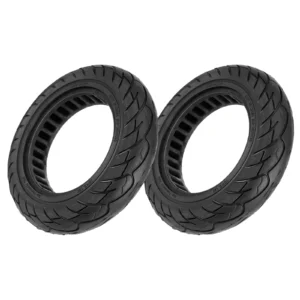 2 neumáticos sólidos Neidong negros de 10 x 2,125 (36 mm)