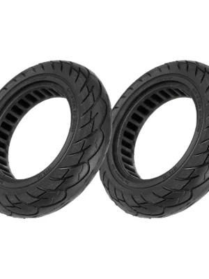 2 neumáticos sólidos Neidong negros de 10 x 2,125 (36 mm)