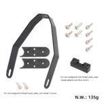 Soporte de guardabarros trasero de metal negro para todos los scooters Xiaomi - Imagen 3