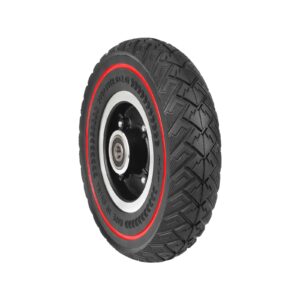 Llanta de 8 pulgadas 200*50 + neumático todoterreno sólido con patrón de ala de línea roja Ulip200*50 (instalado)