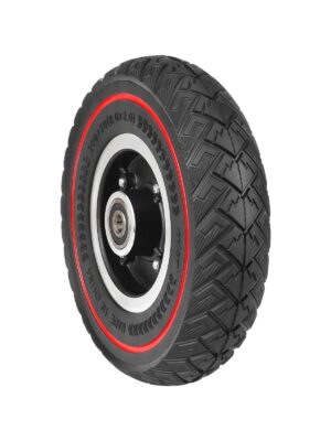 Llanta de 8 pulgadas 200*50 + neumático todoterreno sólido con patrón de ala de línea roja Ulip200*50 (instalado)