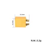 Conector macho para modelo de avión XT60 - Imagen 2