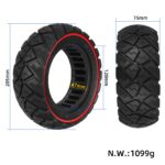 Neumático todoterreno sólido Ulip 9*3.0-5.5 con forma de diamante y círculo rojo - Imagen 2