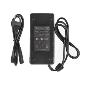 Cargador de 53,5 V 2 A con enchufe UE y ventilador para patinete eléctrico NIU