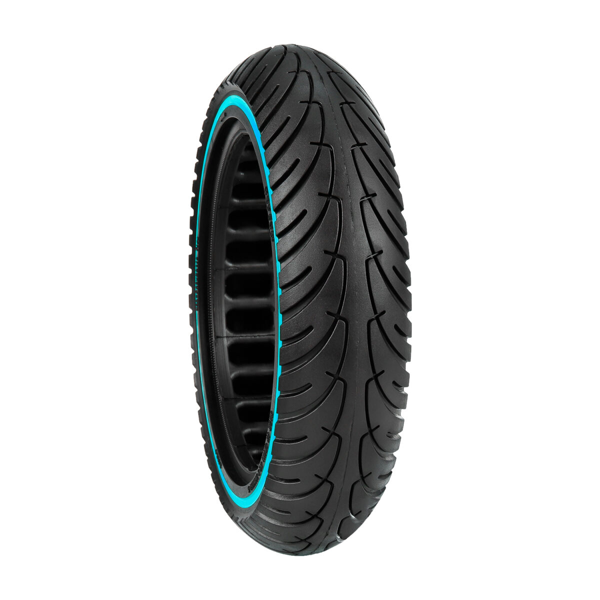 Neumático sólido de 8,5 pulgadas con círculo azul - Imagen 5