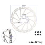 Disco de freno de 180 mm con orificios de instalación dobles y 6 tornillos - Imagen 2