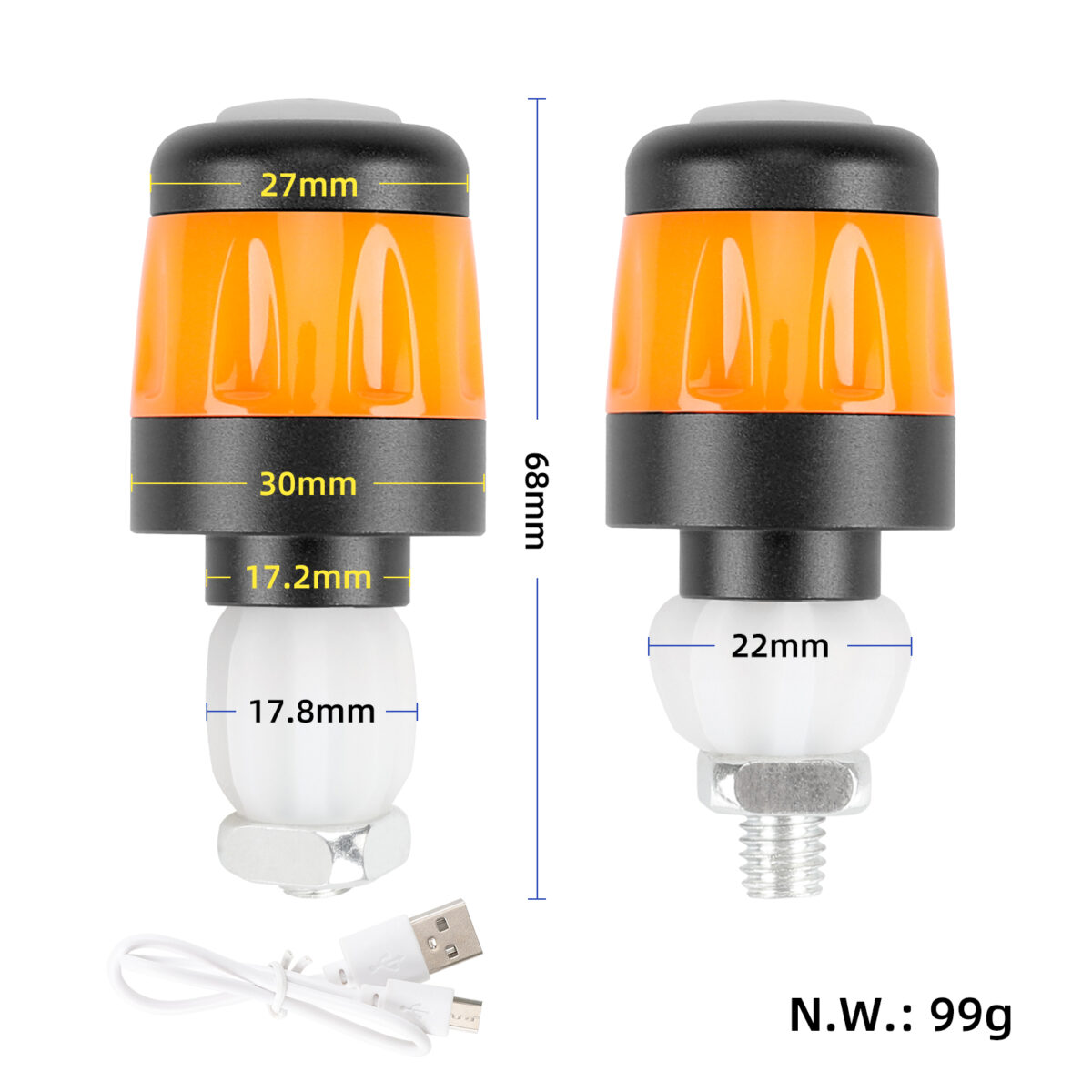 Luz de manillar recargable por USB Ulip - Imagen 2