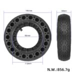 Neumático hueco de 200 x 50 (para motor de cepillo) - Imagen 2