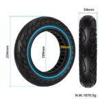 Neumático sólido de 10 x 2,125 pulgadas con círculo azul y ranura de 36 mm - Imagen 2