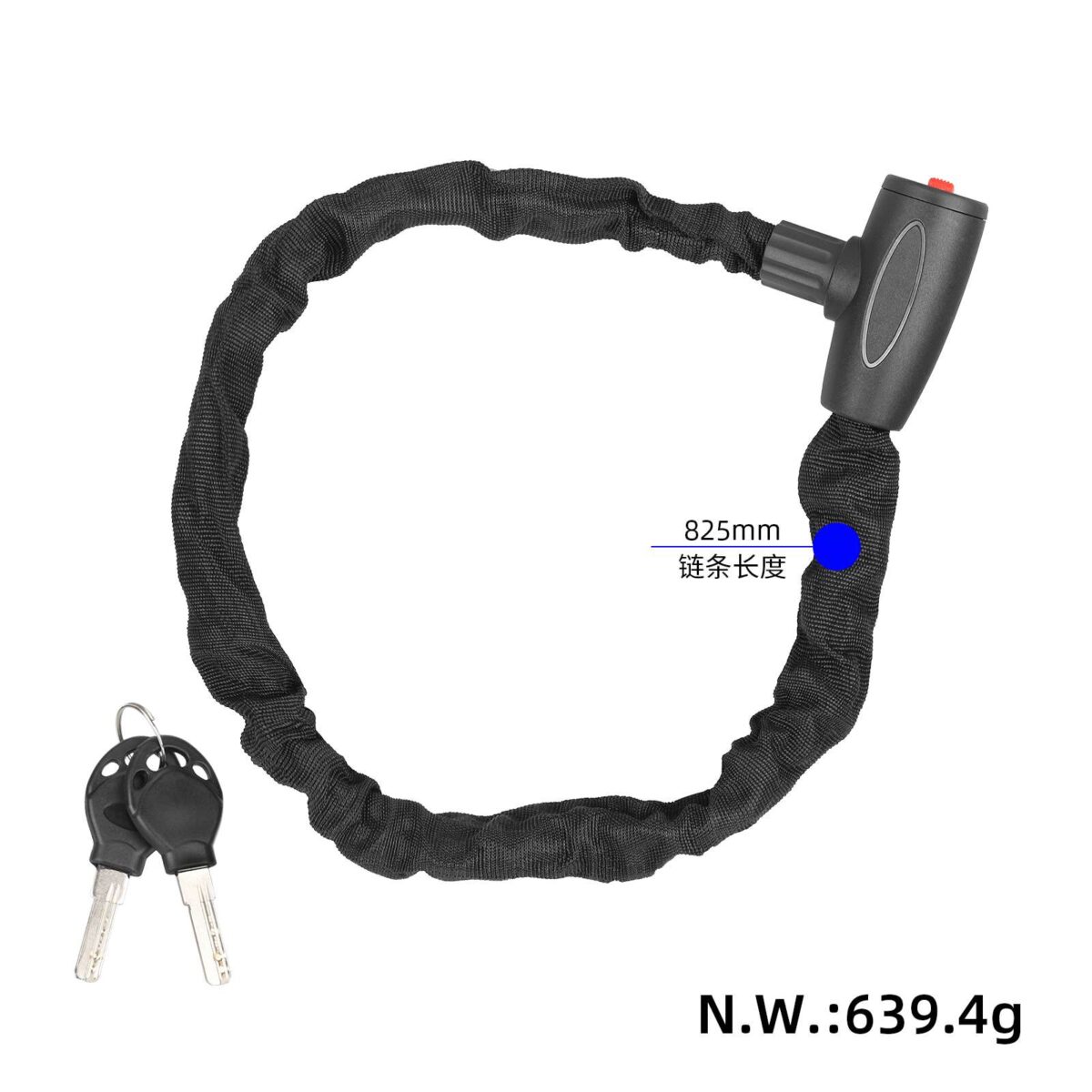 Cerradura de tela con cadena antirrobo - Imagen 2