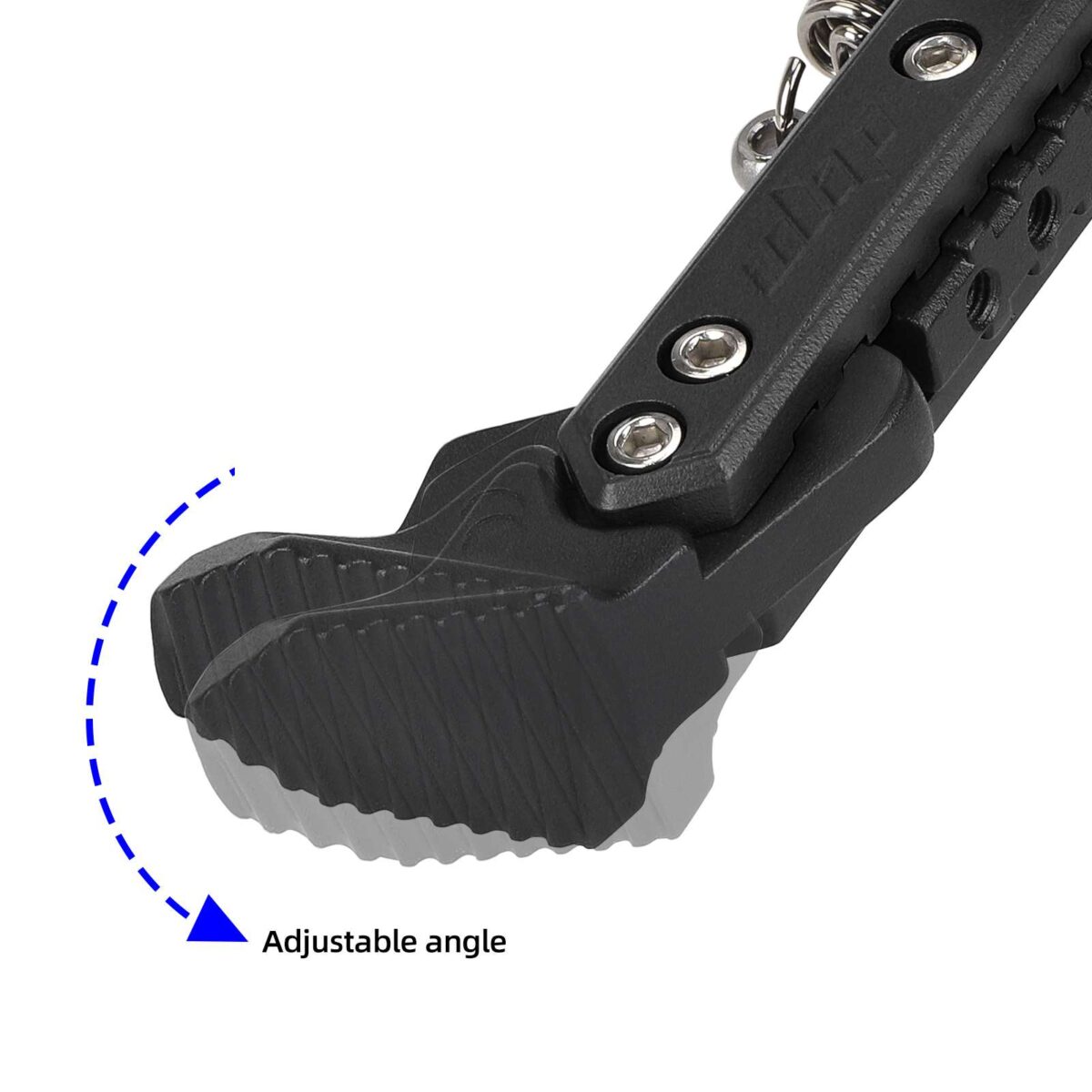 Pata de cabra ajustable negra Ulip con orificios de montaje laterales biselados - Imagen 4