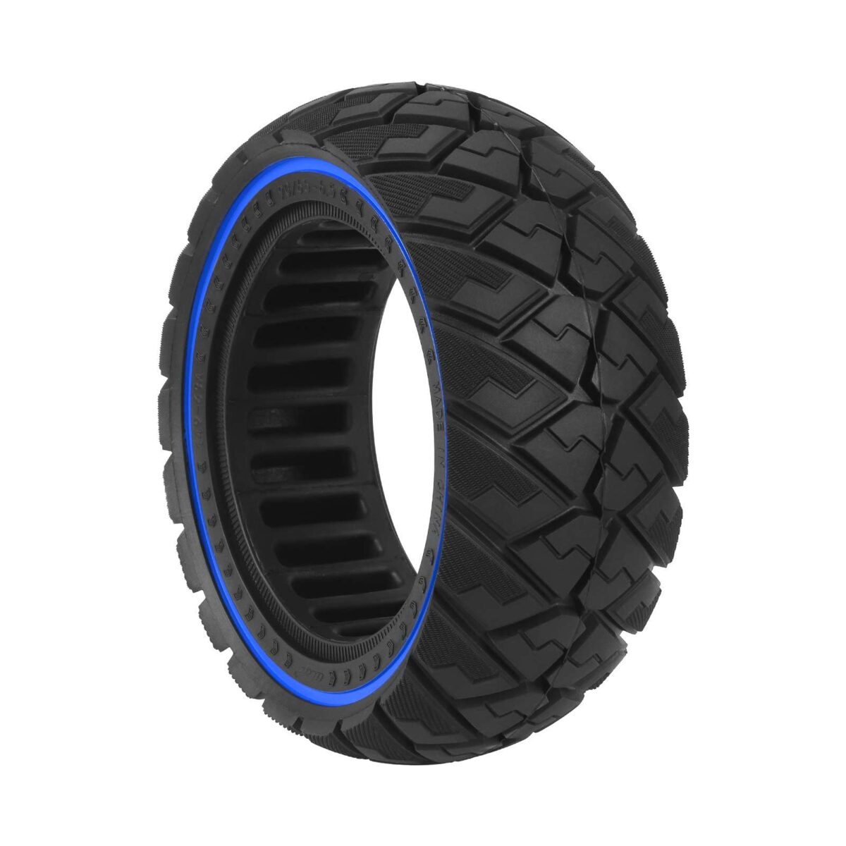 Neumático sólido todoterreno Ulip 90/65-6.5 con forma de diamante y círculo azul - Imagen 5