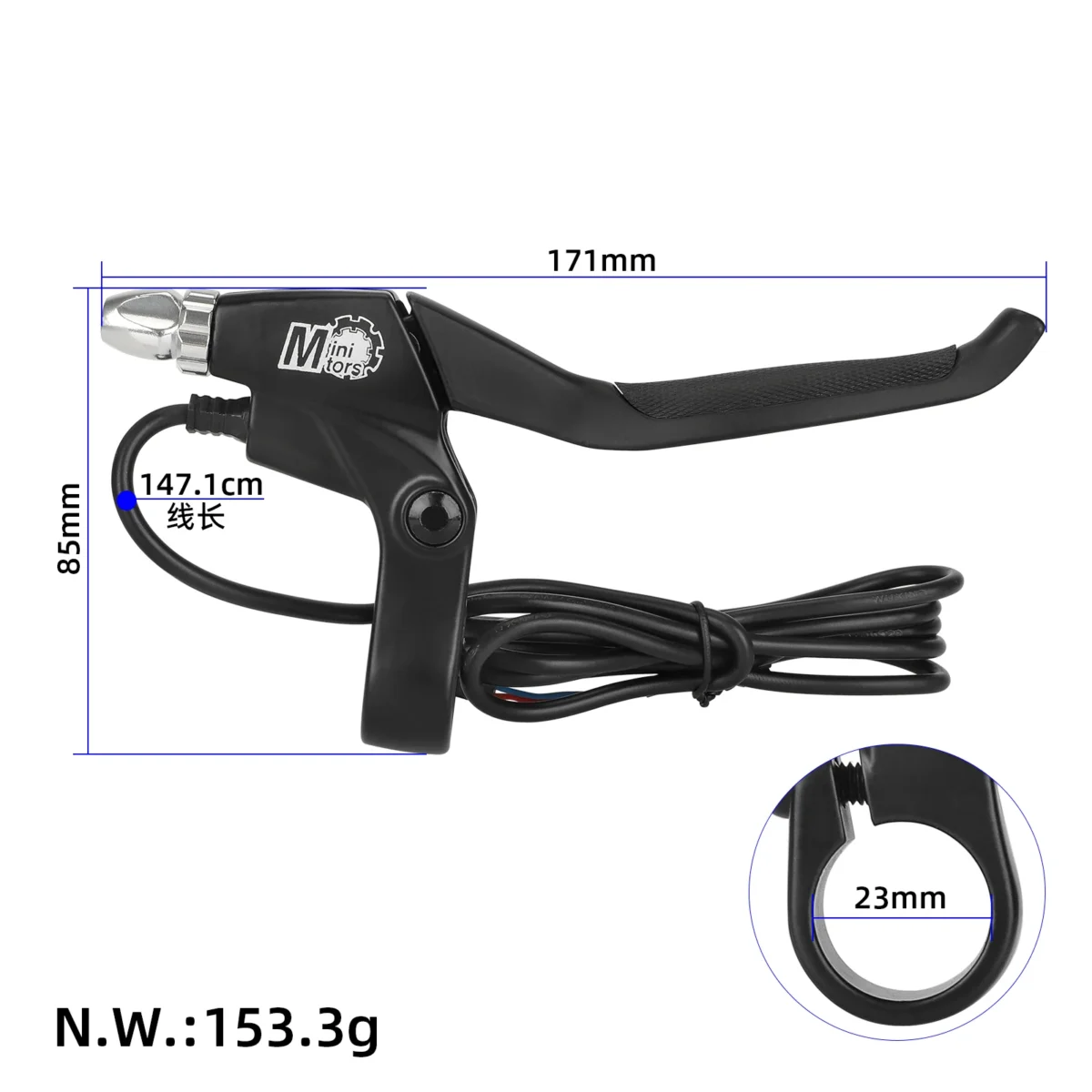 Maneta de freno derecha DUALTRON para DUALTRON MINI SPECIAL - Imagen 2