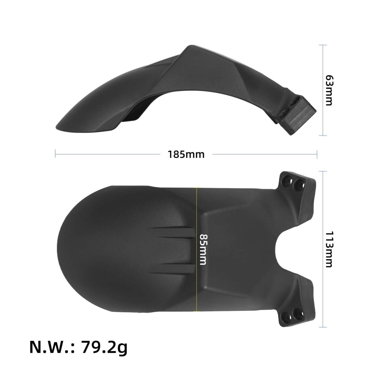 Guardabarros delantero Kukirin G2 Pro DB - Imagen 2