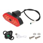 Luz trasera y guardabarros con intermitente Ulip y control remoto recargable para scooter Max G30D
