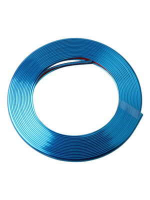 Tira anticolisión azul galvanizada de 8 m