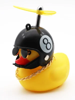 Figura de pato amarillo (ocho negro)