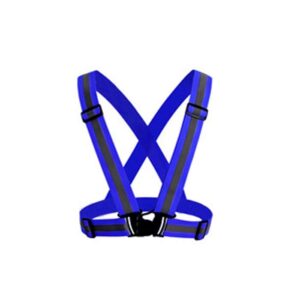 Ropa reflectante de rayas simples de color azul