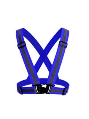 Ropa reflectante de rayas simples de color azul