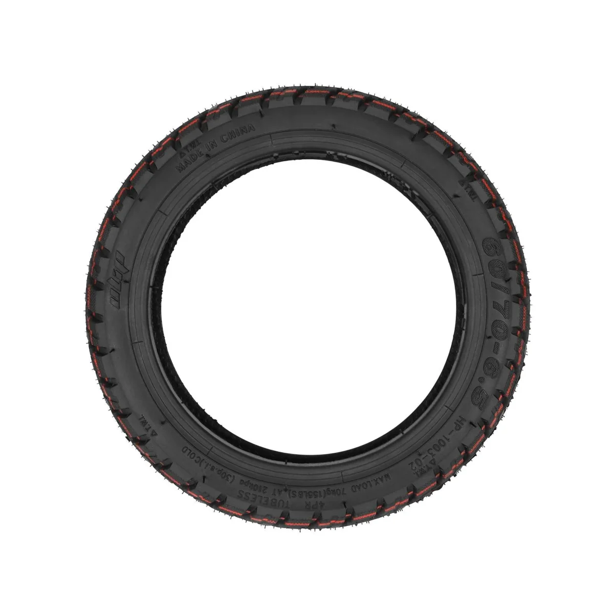Neumático todoterreno sin cámara autorreparable Ulip 60/70-6.5 con adhesivo y válvula - Imagen 6