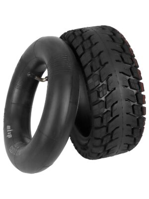 Neumático sin cámara ULIP 100/65-6.5 y cámara interior reforzada Ulip 90/65-6.5 con curvatura de 90 grados