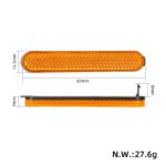 4 barras reflectoras amarillas para scooters Pro 2, Essential, 1S, F2, F2 Plus y F2 Pro - Imagen 2