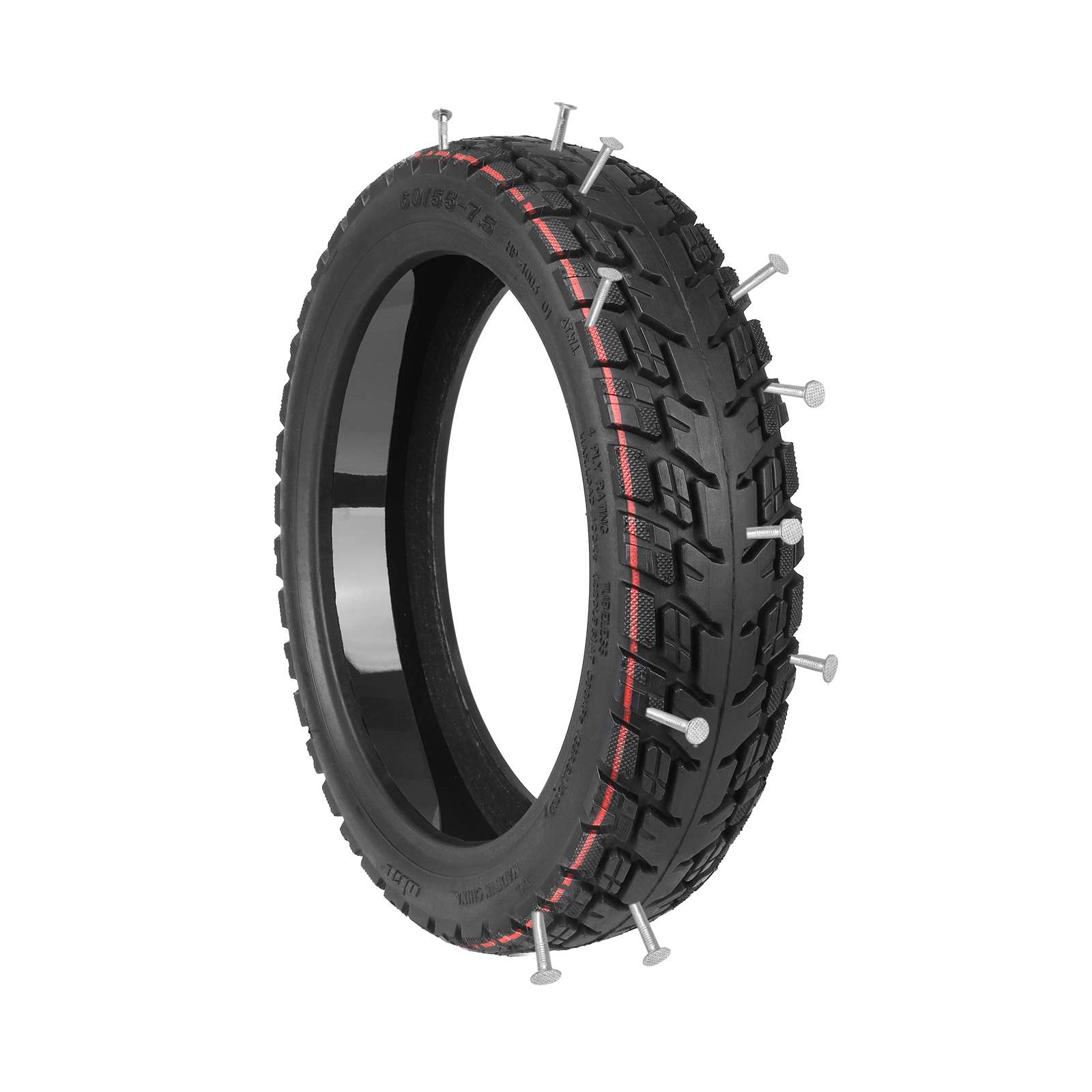 Neumático todoterreno sin cámara autorreparable Ulip 60/55-7.5 con adhesivo y válvula - Imagen 5