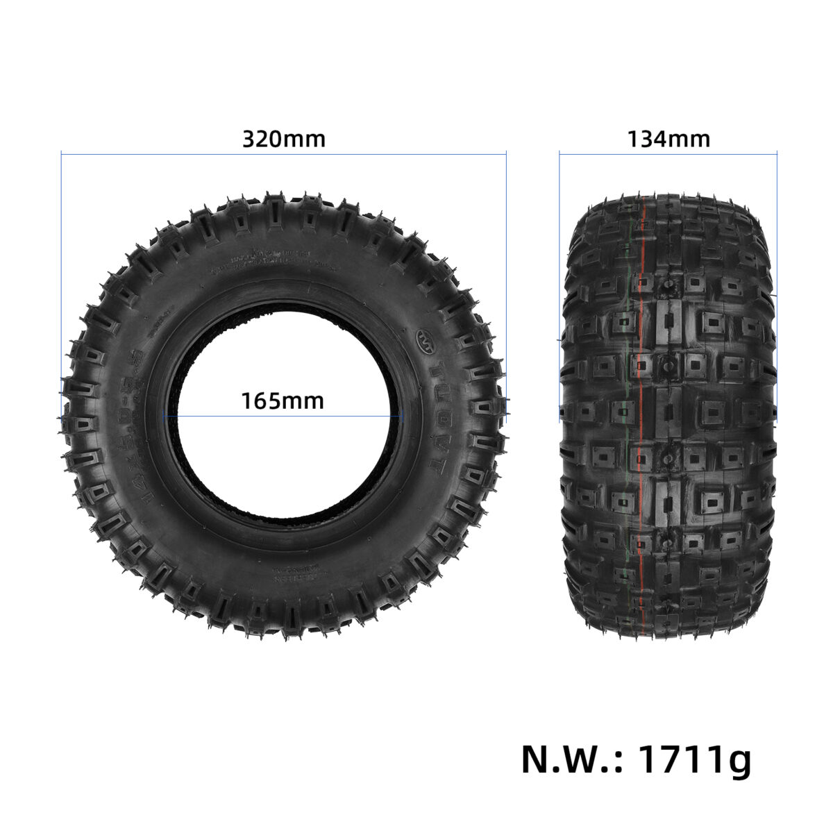 Neumático todoterreno TUOVT 14*5.0-6.5 (TD8027) - Imagen 2