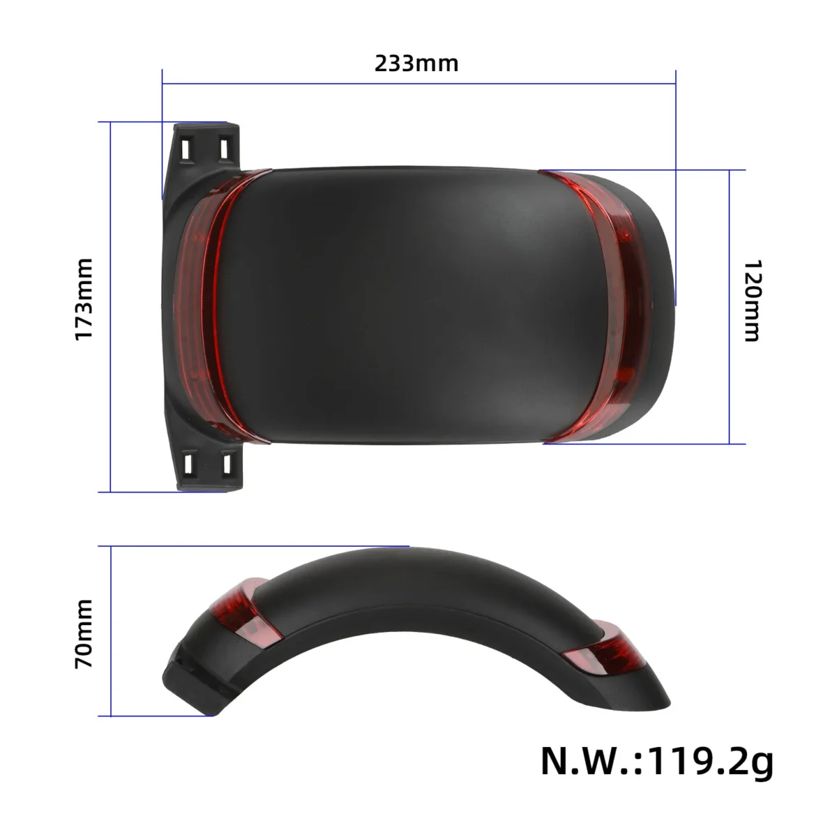 guardabarros trasero para Zero 10X - Imagen 2