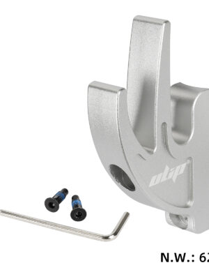 Gancho frontal de metal general plateado para orificio de tornillo M5