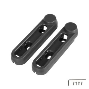 1 juego de cubierta decorativa para rueda trasera de scooter F2 negra (con herramienta para tornillos)