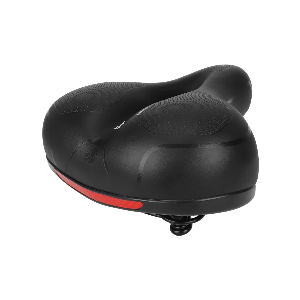 Asiento de bicicleta con pegatinas reflectantes (blanco y negro) - Imagen 3