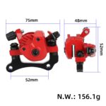 Freno de disco delantero rojo para scooter Kugoo M4 (forma de abanico) - Imagen 2