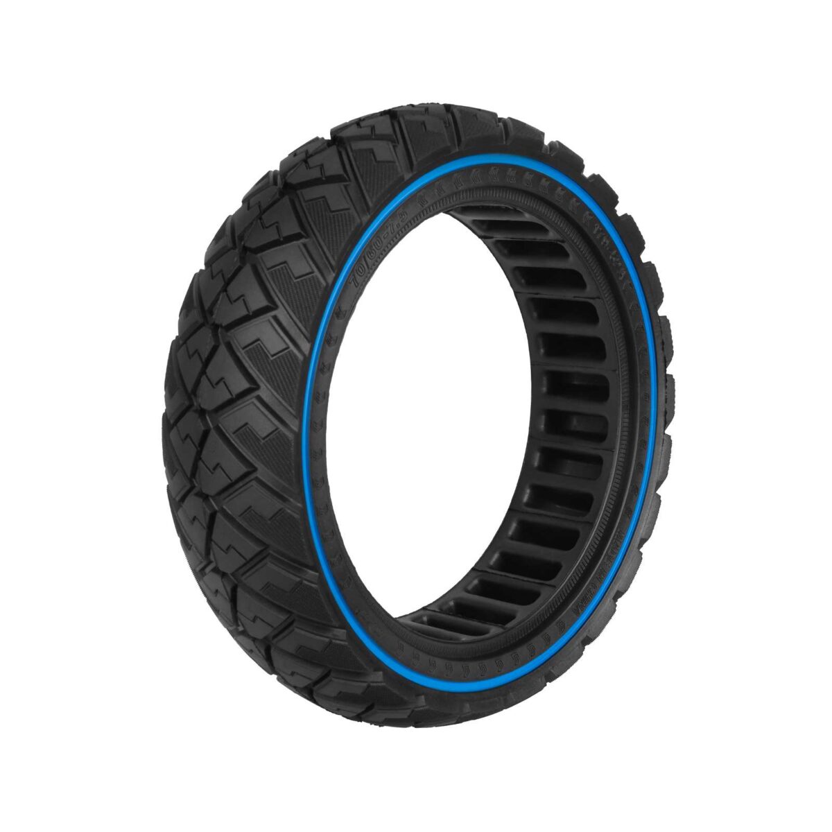 Neumático sólido todoterreno Ulip 70/60-7.5 con forma de diamante y círculo azul - Imagen 5