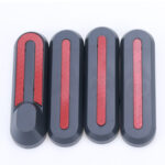 Xiaomi M365 - Juego de 4 piezas de plástico gris + tiras reflectantes rojas (con 10 tornillos)