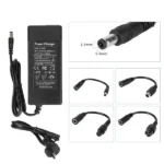 Cargador de 42 V 2 A CC 2,1 con 4 cables adaptadores (enchufe australiano)