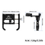 Soporte para teléfono Meroca negro - Imagen 2