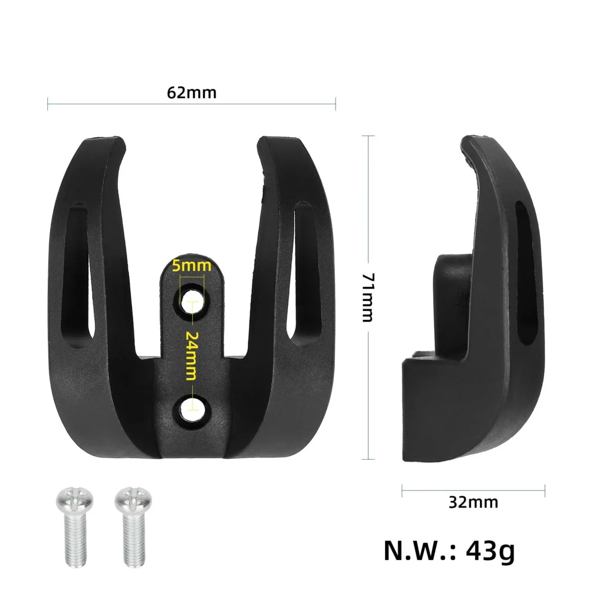 Gancho doble de nailon rojo con herramienta para patinete M365/Pro/1S - Imagen 4